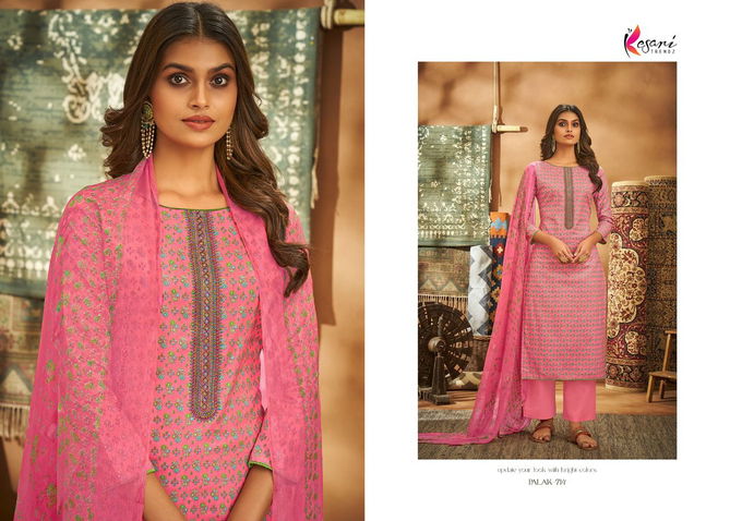 Kesari Palak 2 Cambric Cotton Casual Daily Wear Embroidery Dress Material Collection